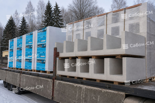 Газосиликатные П-образные блоки Бонолит Дмитров 500х500х250, D500