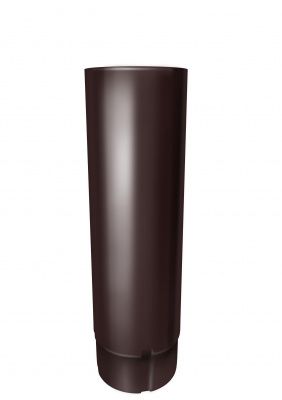 Труба круглая 3м Grand Line глянцевая 150/100 RAL 8017 Шоколад