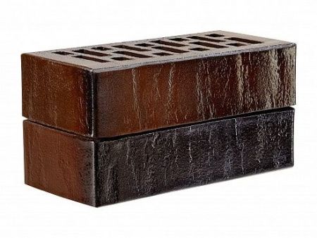 Облицовочный кирпич Recke Одинарный 1НФ Classic Баварская кладка Терракотовый глянец фактурный 5-54-33-2-00
