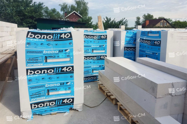 Пеноблоки стеновые Bonolit Малоярославец 625х200х375, D400
