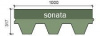 Мягкая кровля (гибкая черепица) Shinglas Комфорт Сальса личи new